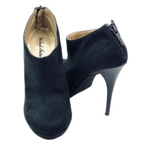 Michael Antonio Faux Suede Ankle Booties